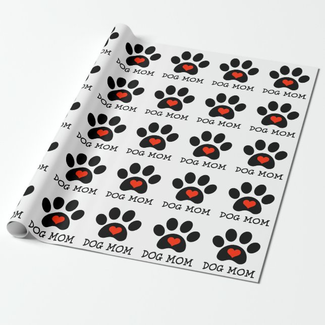 Pawprint HundeMama Geschenkpapier (Ungerollt)
