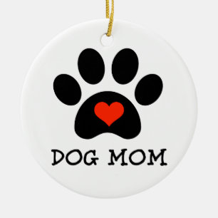 Pawprint HundeMama Keramikornament