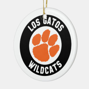 Pawprint Wildkatzen Los Gatos Verzierung Keramikornament