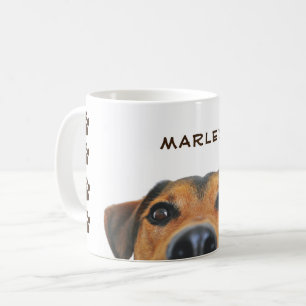 Pawprints & Hunde-Gesicht Kaffeetasse