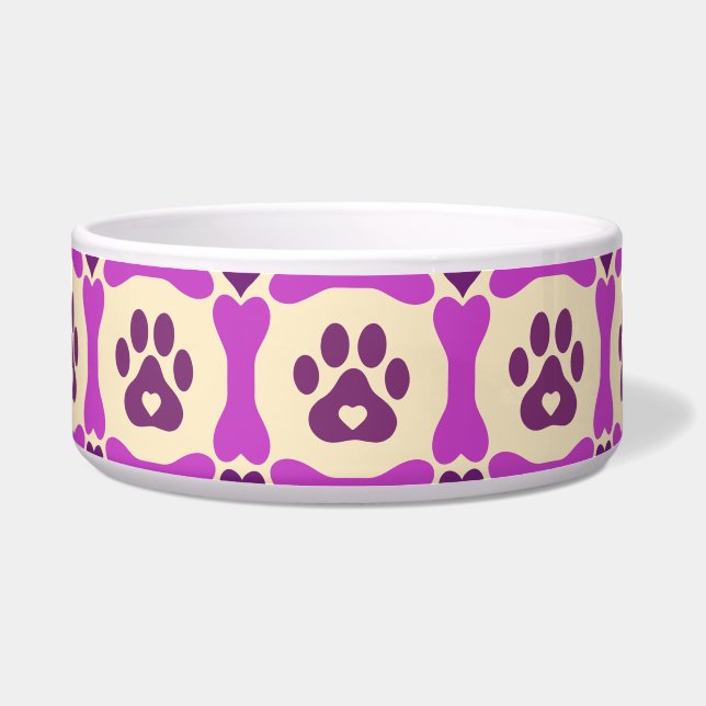 Pawprints Keramik Pet Bowl Napf (Vorderseite)