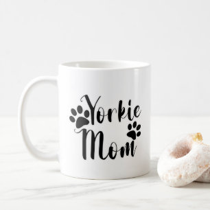 Pawprints Yorkie Mama Graphic Design Kaffeetasse
