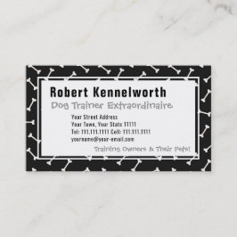 Paws and Bones Funny Design for Dog Lovers Visitenkarte