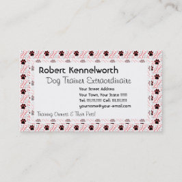 Paws and Bones Funny Design for Dog Lovers Visitenkarte