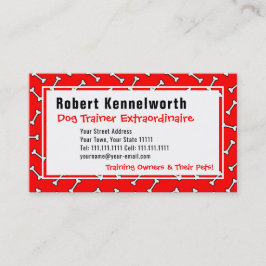 Paws and Bones Funny Design for Dog Lovers Visitenkarte