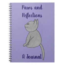 Paws and Reflections Journal Notebook Notizblock