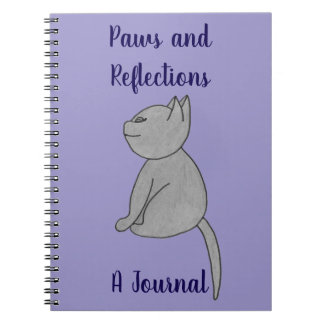 Paws and Reflections Journal Notebook Notizblock