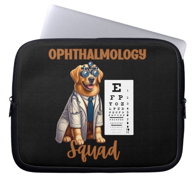 Paws and Vision Animal Ophthalmology Squad Laptopschutzhülle (Vorderseite)