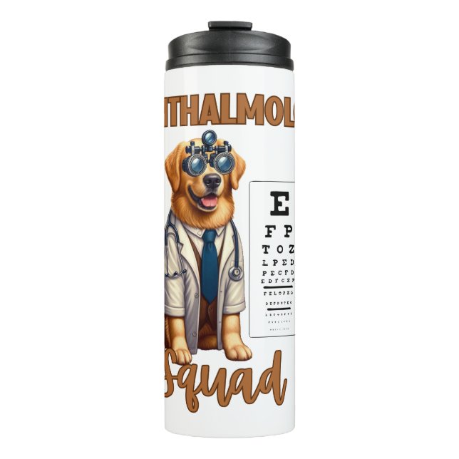 Paws and Vision Animal Ophthalmology Squad Thermosbecher (Vorderseite)