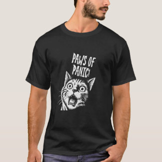 Paws aus Panik Halloween Cat Design für Spooky Fun T-Shirt