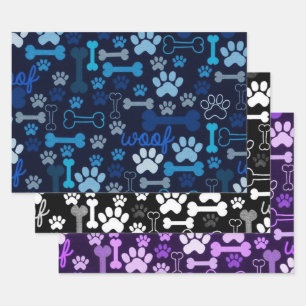 Paws & Bones Pet Theme Geschenkpapier Set