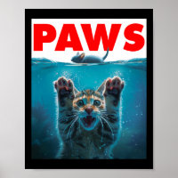 Paws Cat and Mouse Parody Humour Kitten Jagen
