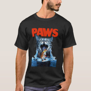 Paws Cat Lover Horror Film Parody T Shirt