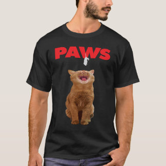 Paws Cat Maus Katze Parodie T-Shirt
