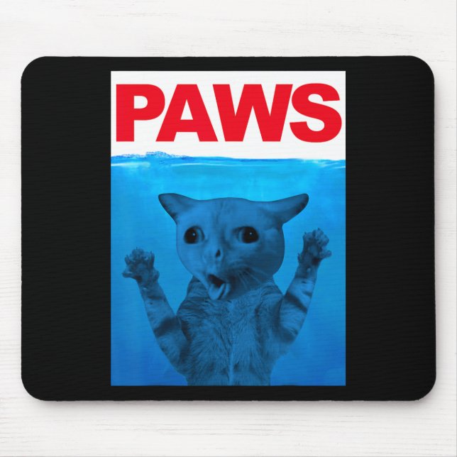 Paws Cat Meme Spaß Funny Kitty Lover Funny Cats D Mousepad (Vorne)