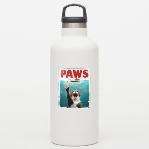 PAWS Cat Mouse Parodie der Kiefer Film Poster Aufkleber