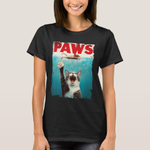 Paws Cat Mouse Parody Cat Shark Chasing Maus Kitt T-Shirt