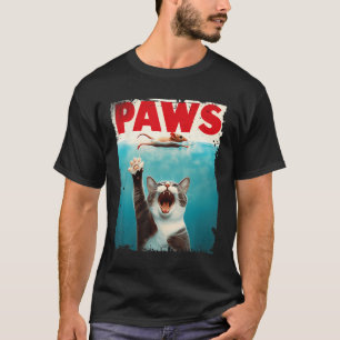 Paws Cat Mouse Parody Cat Shark Chasing Maus Kitt T-Shirt