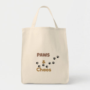 Paws & Chaos Lustige Haustierliebhaber-Tasche Tragetasche