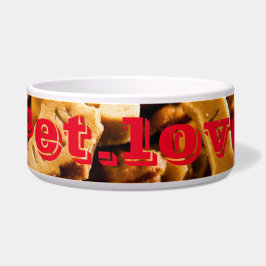 "Paws & Chow: Keramik Pet Bowl - Mit Liebe infundi Napf