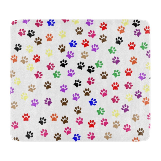 Paws Decorative Cutting Boaerd Schneidebrett (Vorderseite)