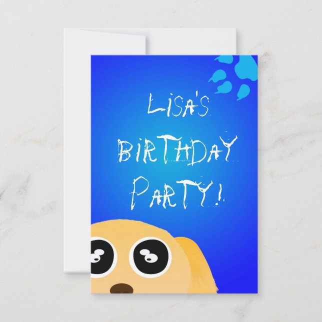 Paws Einladung (Vorderseite)