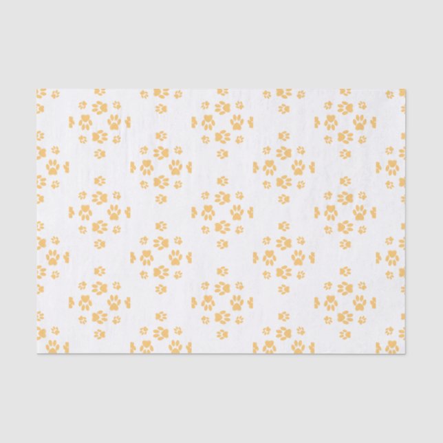 "Paws-for-Giving Gift Wrap" - Marigold/Multi Seidenpapier (Vorderseite)