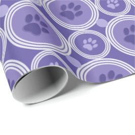 Paws-for-Giving Gift Wrap (Violet) Geschenkpapier
