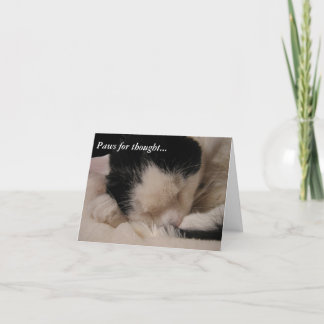 Paws for thought: Sleeping Beauty Karte