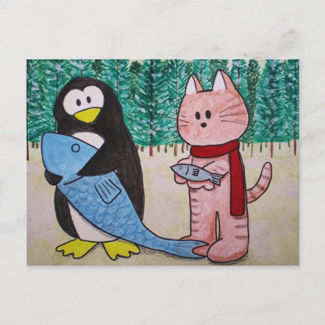 Paws hier Postkarte "Möchten Sie handeln?" (Vorderseite)