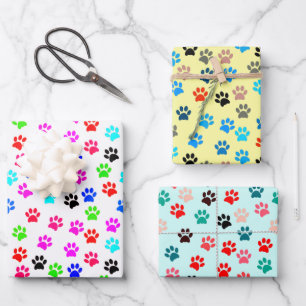 Paws Hund Lover Katze Lover Pet Lover Hunde Mama K Geschenkpapier Set