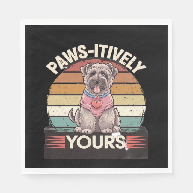 Paws-Hund Serviette (Vorderseite)