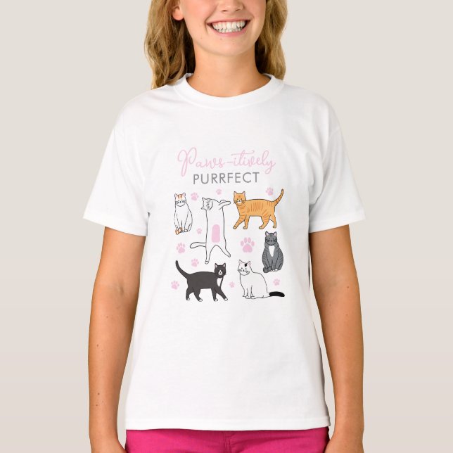 Paws-iFect Cat-Shirt T-Shirt (Vorderseite)