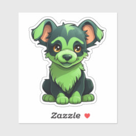 Paws in Action: Energetic Dog Stickers for Adventu Aufkleber