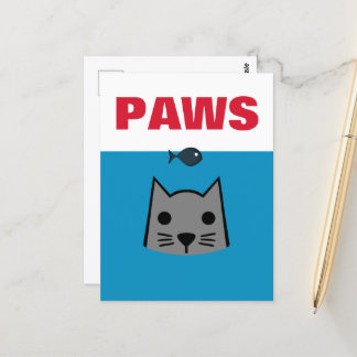 Paws, Katze Postkarte