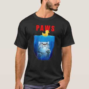 PAWS Katze Und Gummiente Süße Katzenparodie Top