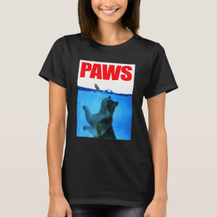 Paws Katze und Maus erschreckende Monsterkatze Ang T-Shirt
