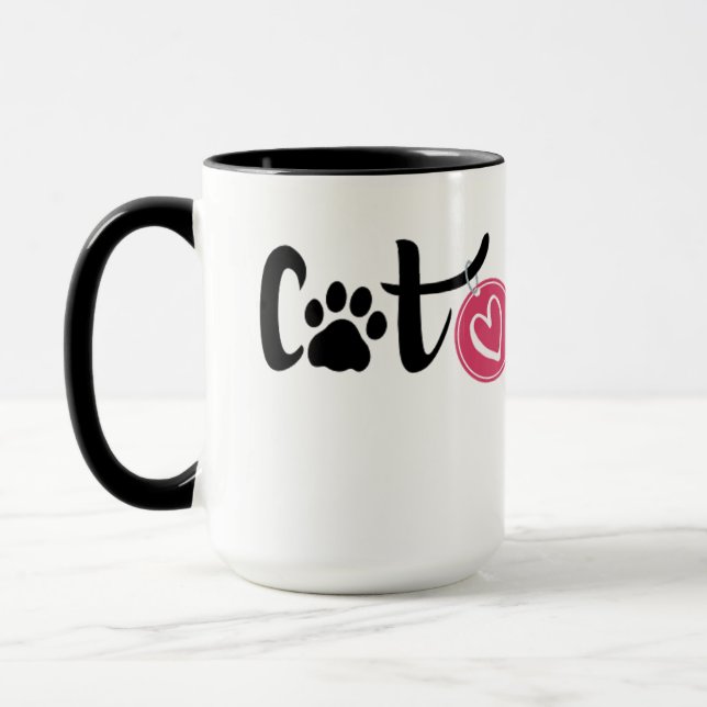 Paws & Liebe - Die reine Cat-Tasse Tasse (Links)
