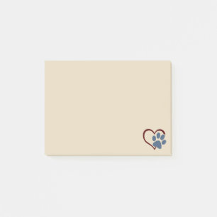 Paws n' Hearts Post-it® Notizen 4 x 3