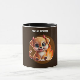 Paws of Darkness Fire Glow Dog Mug – DarkAesthetic Tasse