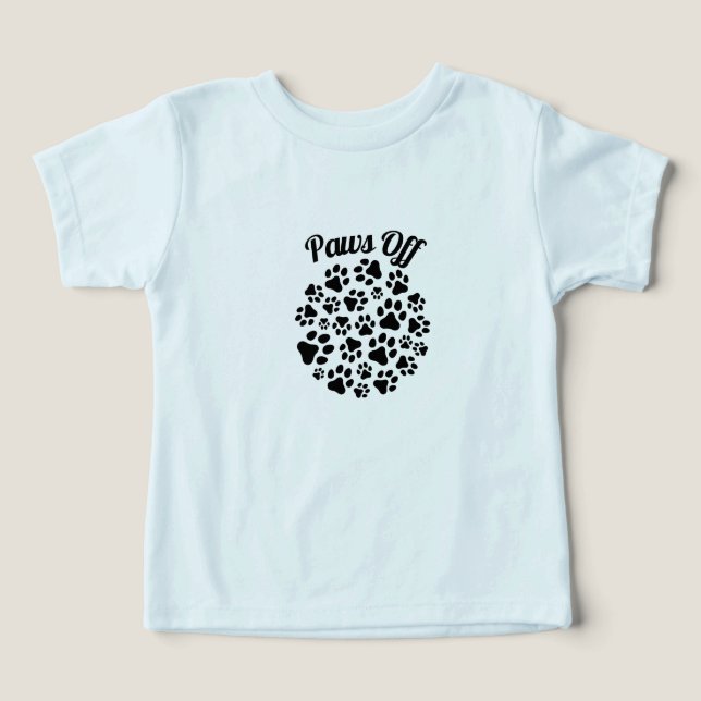 Paws Off Cat T-Shirt – Sassy Cat Attitude Tee (Design Vorderseite)