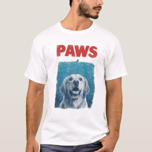 PAWS Parodie-Hai-Film-Hund   Lustiger Ozean-Hund  T-Shirt