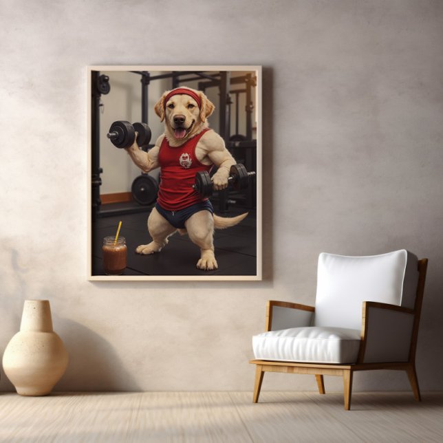 Paws Pumped: Protein, Reps, Repeat Poster (Von Creator hochgeladen)