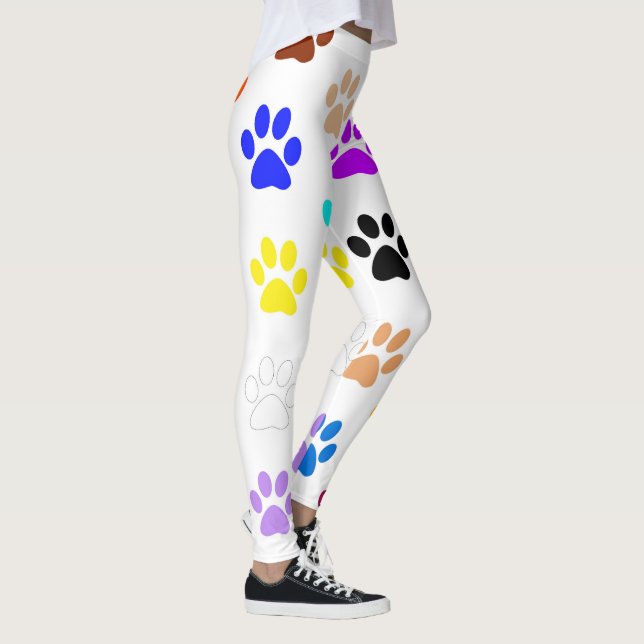 Paws Rainbow Womens Custom Leggings (Rechts)