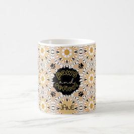 PAWS & REFLECT Karamellbeige Mandala Kaffeetasse