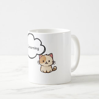Paws & Relax: Bezaubernde Schwarz-Weiß-Katze Kaffe Kaffeetasse