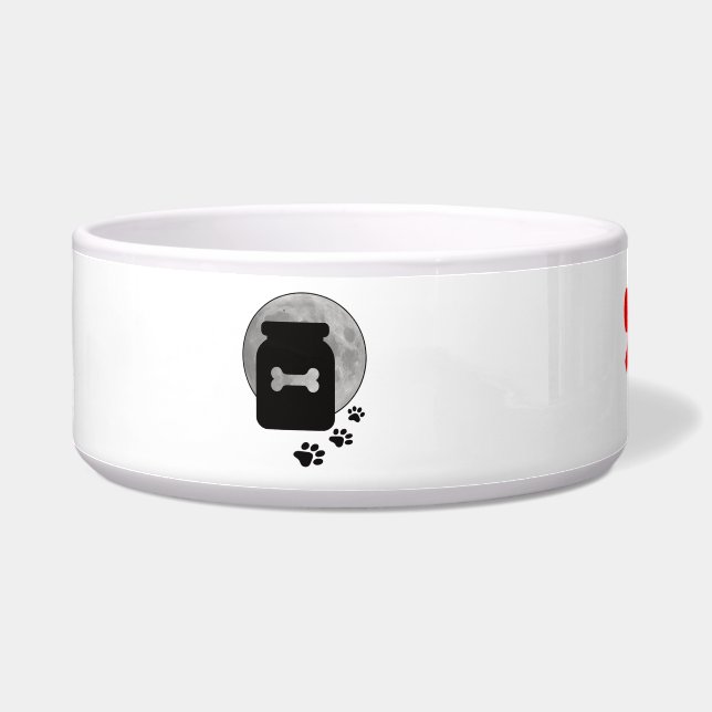 Paws & Smile - Hunde lieben Design Napf (Links)