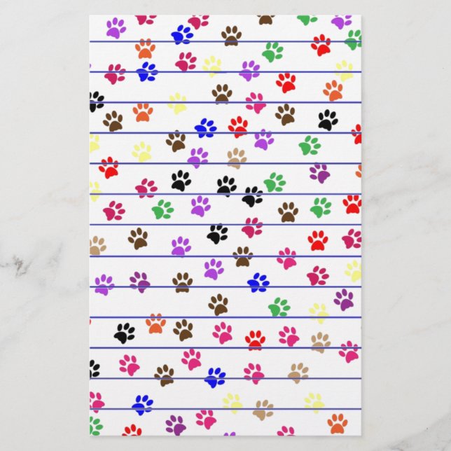 Paws Stationery Briefpapier (Vorderseite)