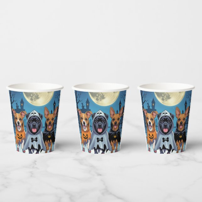 Paws & Swagger Halloween   Pappbecher (Multi)