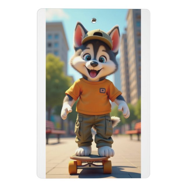 Paws & Swagger™ Niedliche, von Haustieren Inspirie Mini Klemmbrett (Rückseite)